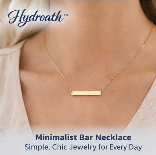Hydroath™ Minimalist Bar Necklace – Simple, Chic Jewelry for Every Day